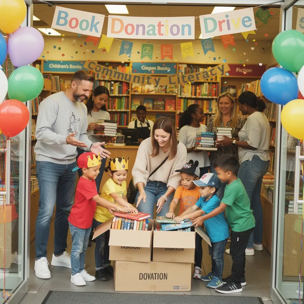 Skupina dД›tГ­ sedГ­ v kruhu a poslouchГЎ vyprГЎvД›nГ­ knihy od lektora.